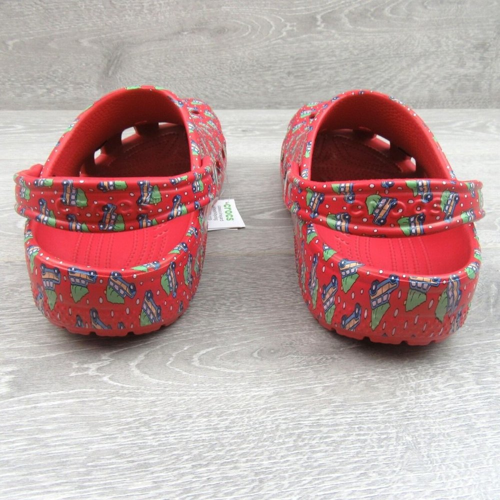 Crocs Vineyard Vines Christmas Holiday Red Classic Clog Size M5/W7 NEW - Picture 6 of 12